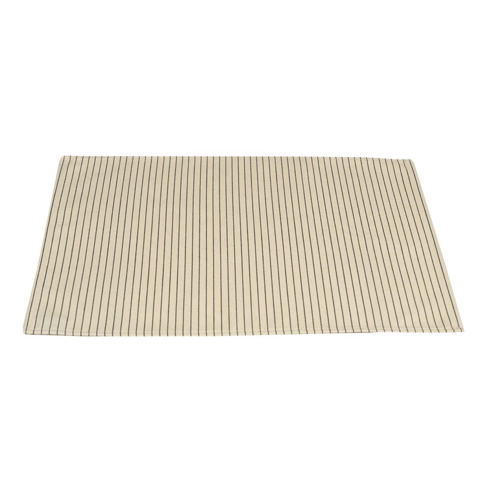 Set de table enduit SAUVELADE écru - ARTIGA rayures fines