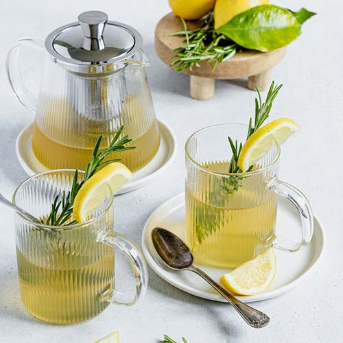 Set Darjeeling : 2 mugs en verre et théière assortie - CRISTEL verre borosilicate