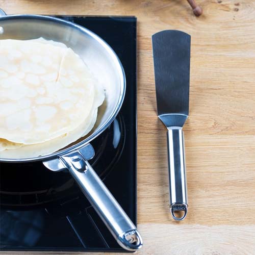 Spatule coudée large inox - CRISTEL