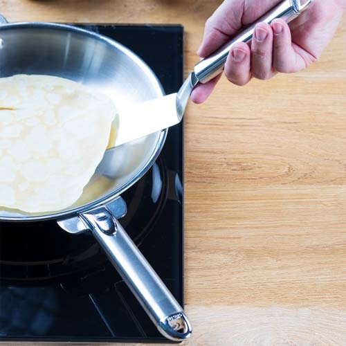 Spatule coudée large inox - CRISTEL