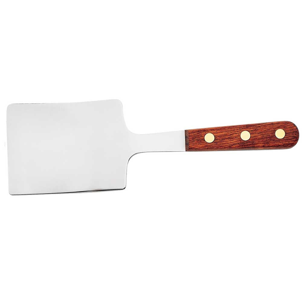Spatule inox manche en bois Plancha ou BBQ - Au Nain