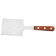 Pelle spatule à trous inox manche en bois Plancha ou BBQ - Au Nain