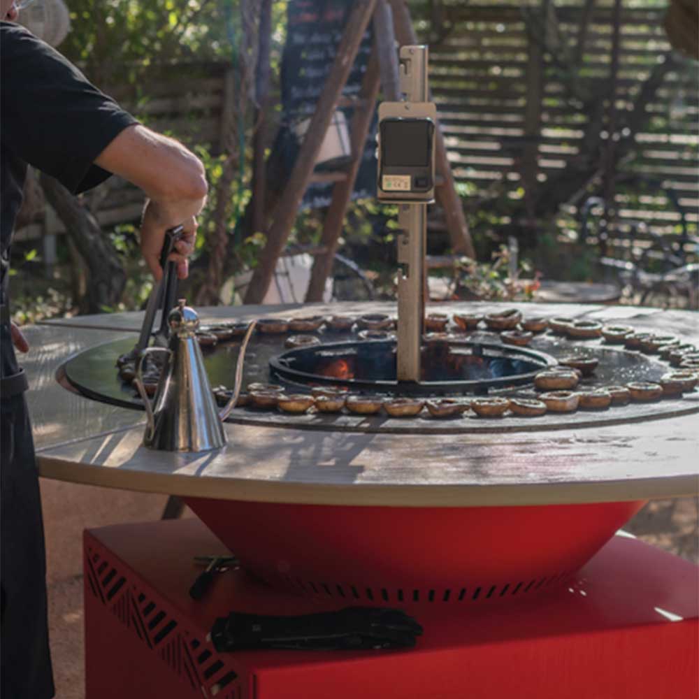 Table Anneau Bois pour Brasero - GRILL CHIC