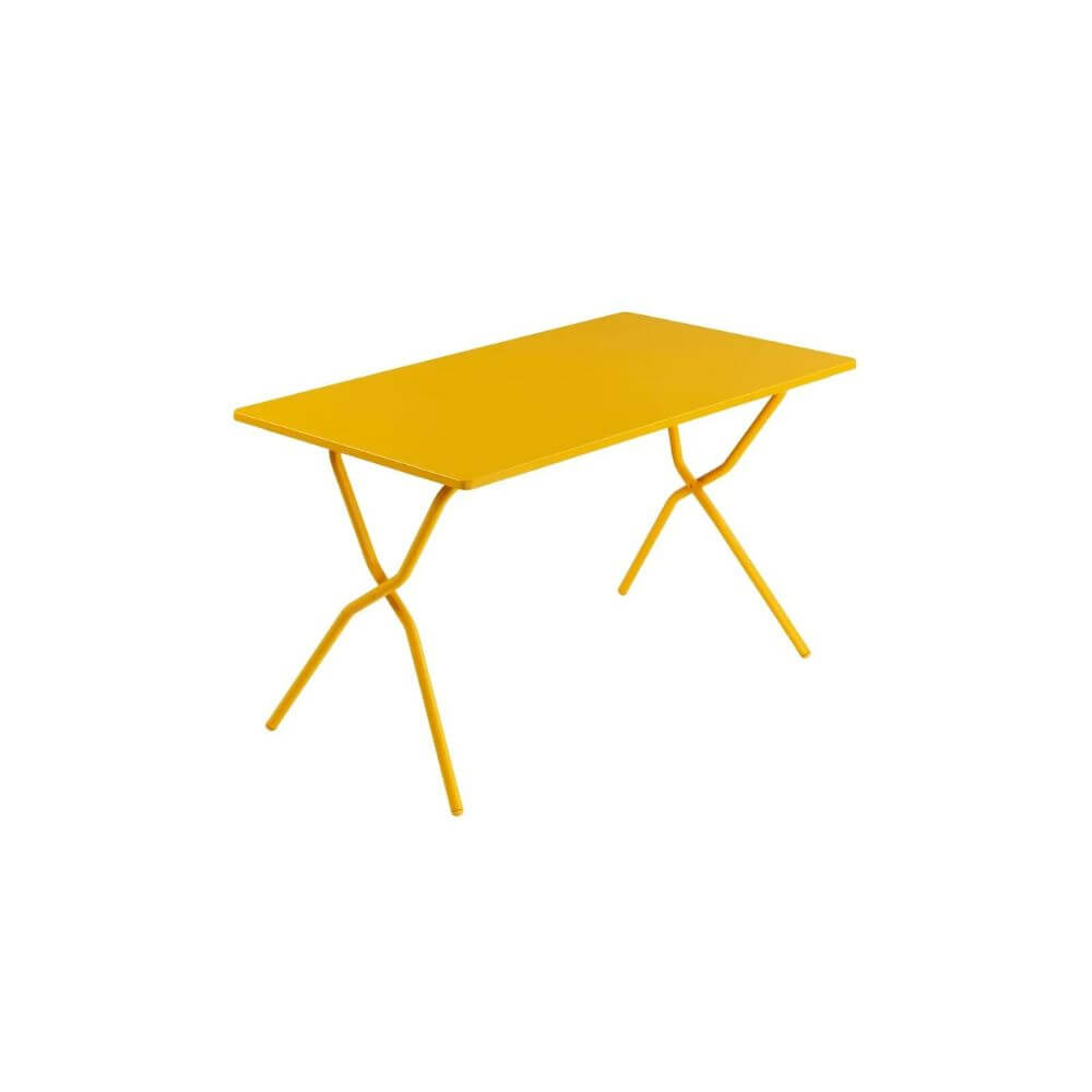 Table de jardin pliante Balcony Lafuma jaune miel