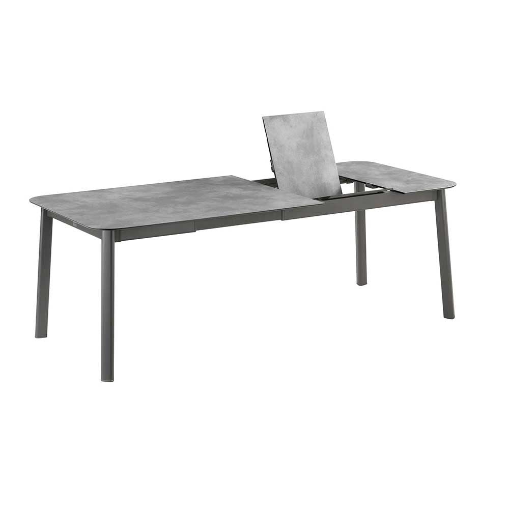 Table extensible HPL pour l'extérieur 6 à 8 personnes - Oron – LAFUMA ciment papillon