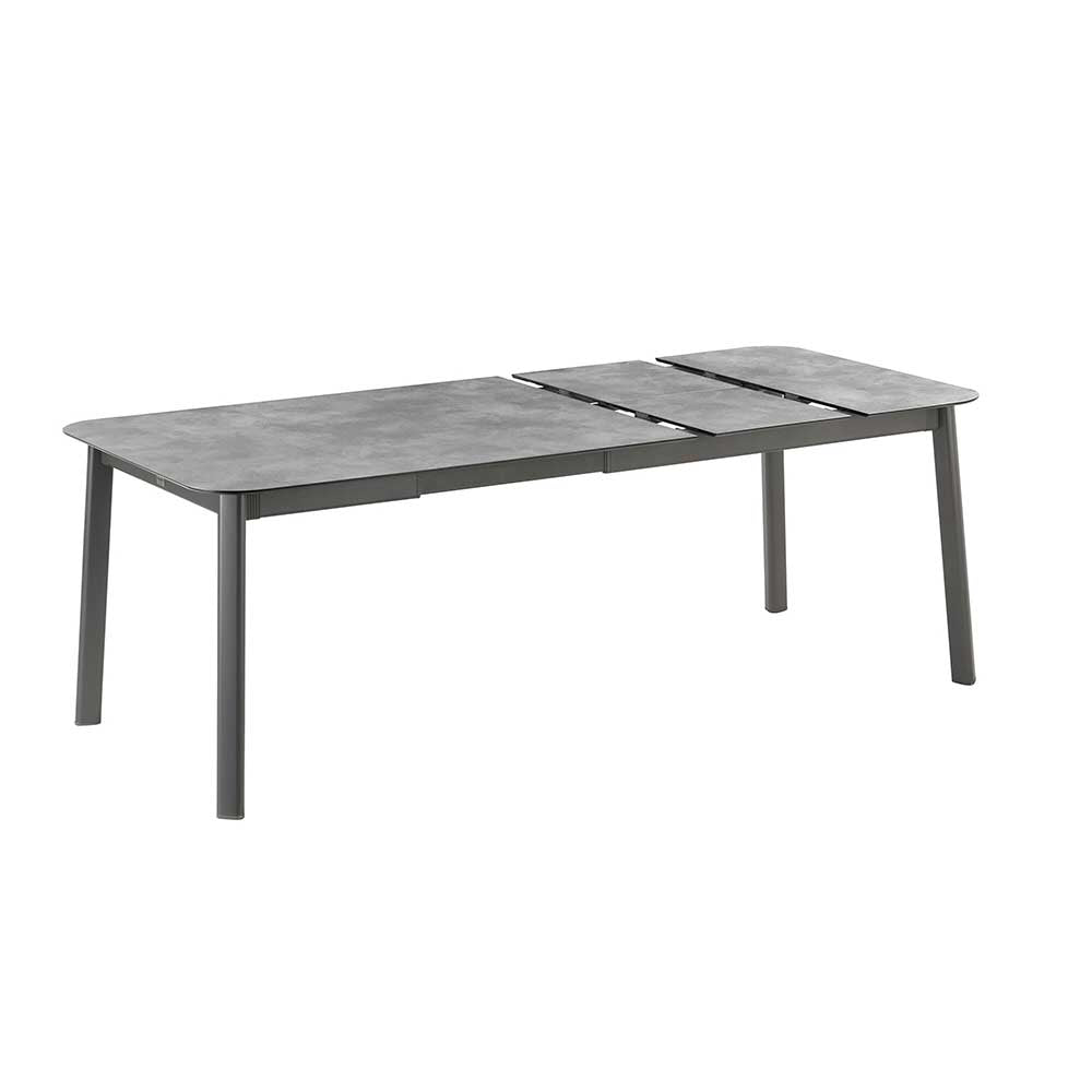 Table extensible HPL pour l'extérieur 6 à 8 personnes - Oron – LAFUMA plateau ciment