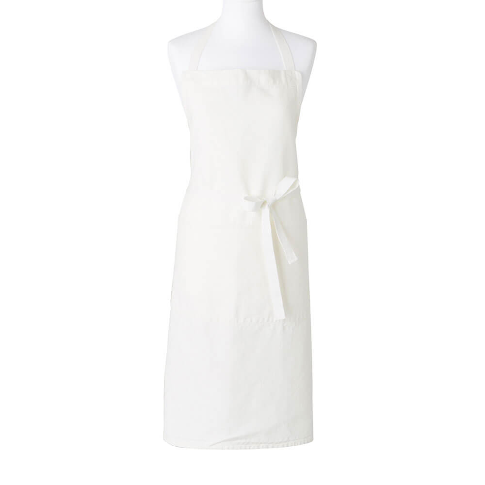 Tablier Coton Lin Crémier Milk 102x92cm - Charvet Editions