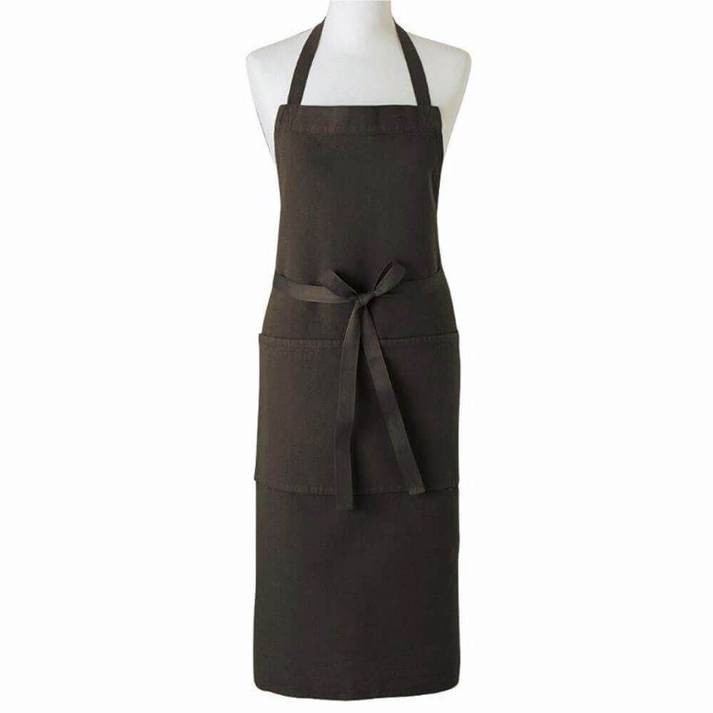 Tablier Coton Lin Forgeron Acier 102x92cm - Charvet Editions