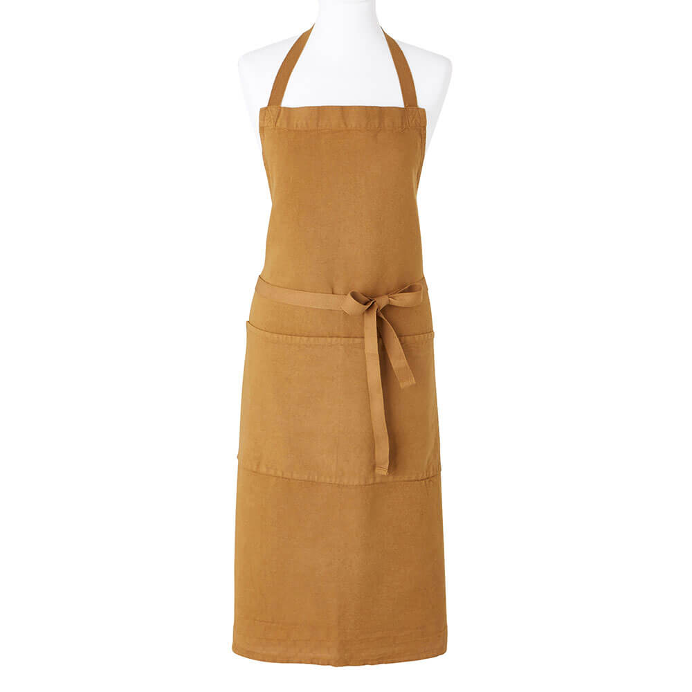 Tablier Coton Lin Menuisier Bois 102x92cm - Charvet Editions