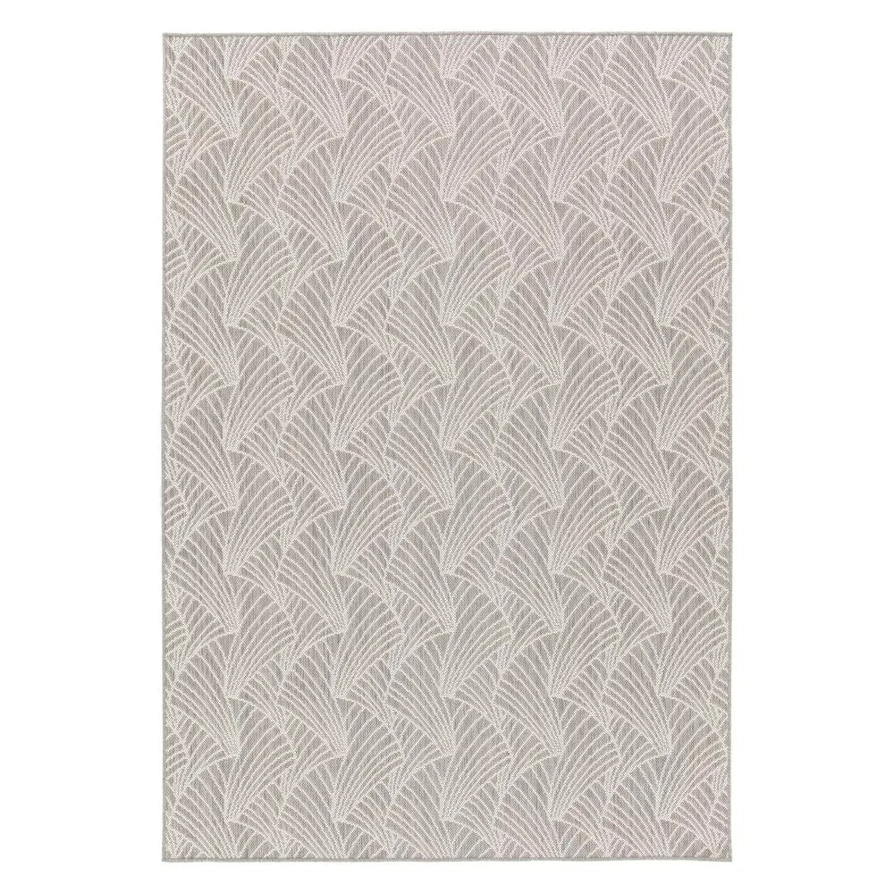 Tapis Lafuma gris avec motif éventail