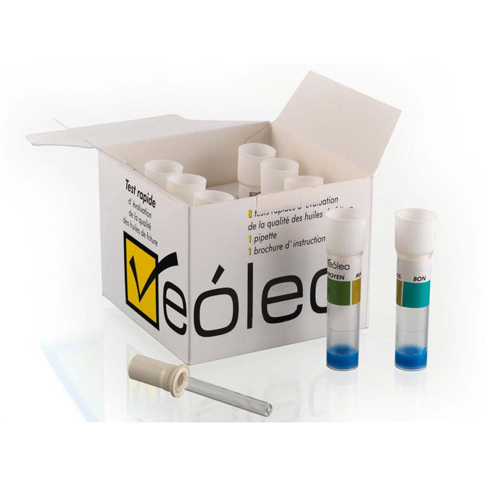 Boîte de 8 testeurs d'huile de friture - MATFER
