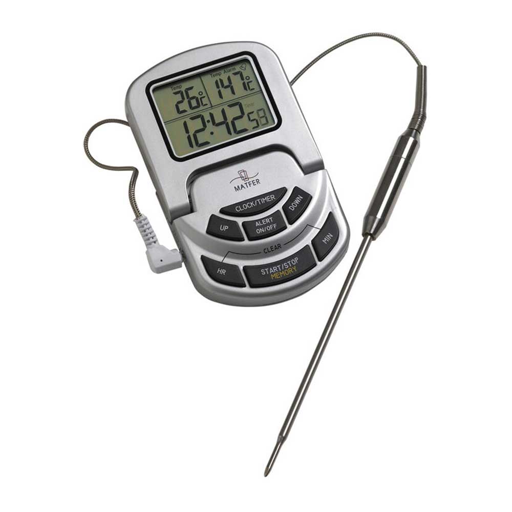 thermomètre de cuisson sonde avec alarme IP65 de 0° à +300° C - MATFER