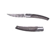 Couteau pliant Le Thiers Damas Fibre Carbone avec Etui en cuir OFFERT - GOYON-CHAZEAU