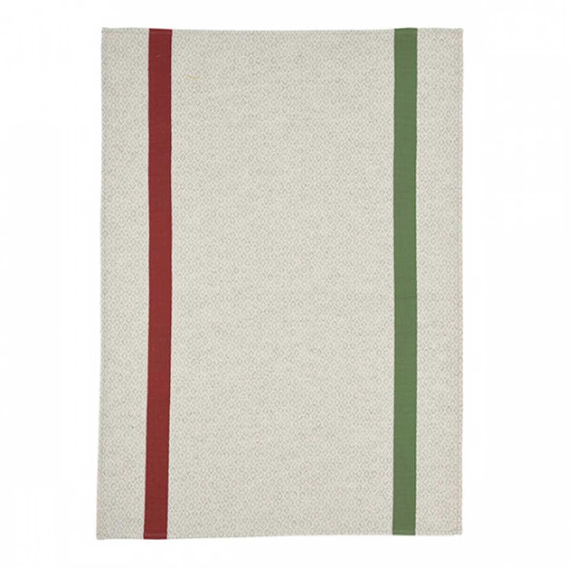 Torchon OEIL LANDAIS Acajou/Vert - ARTIGA