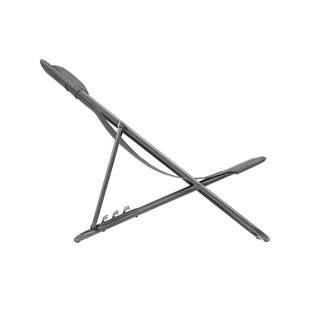 Chaise longue pliante compacte MAXI TRANSAT + toile Batyline DUO - LAFUMA piscine