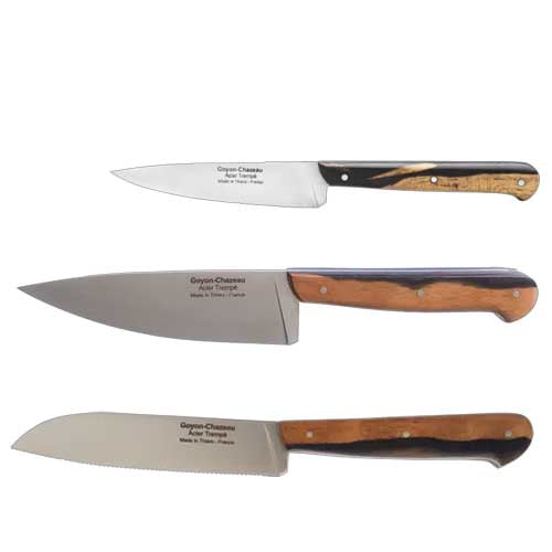 COFFRET TRIO Couteau de Chef TRADI Ebène - GOYON-CHAZEAU