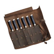Trousse en cuir et kit de 6 couteaux à steak - ZEN - FISCHER