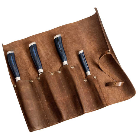 Trousse en cuir et kit 4 couteaux - ZEN - FISCHER