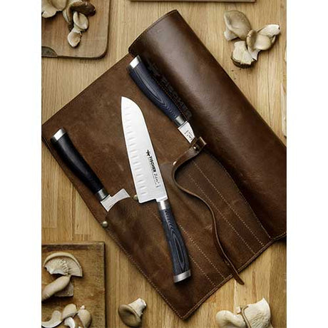 Trousse en cuir et kit 4 couteaux - ZEN - FISCHER ambiance