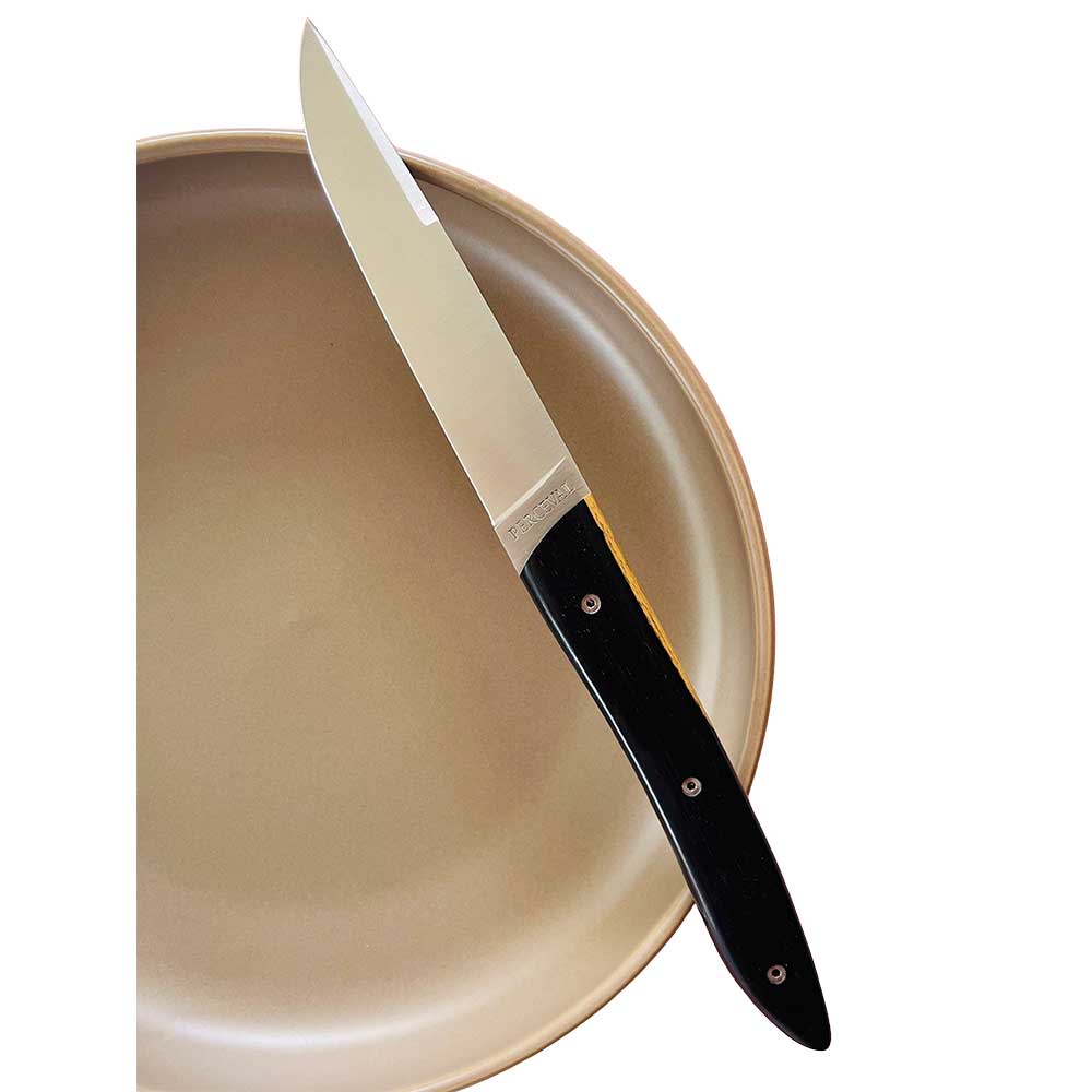 Couteau de table UBAC - bois d'ébène du Mozambique - PERCEVAL
