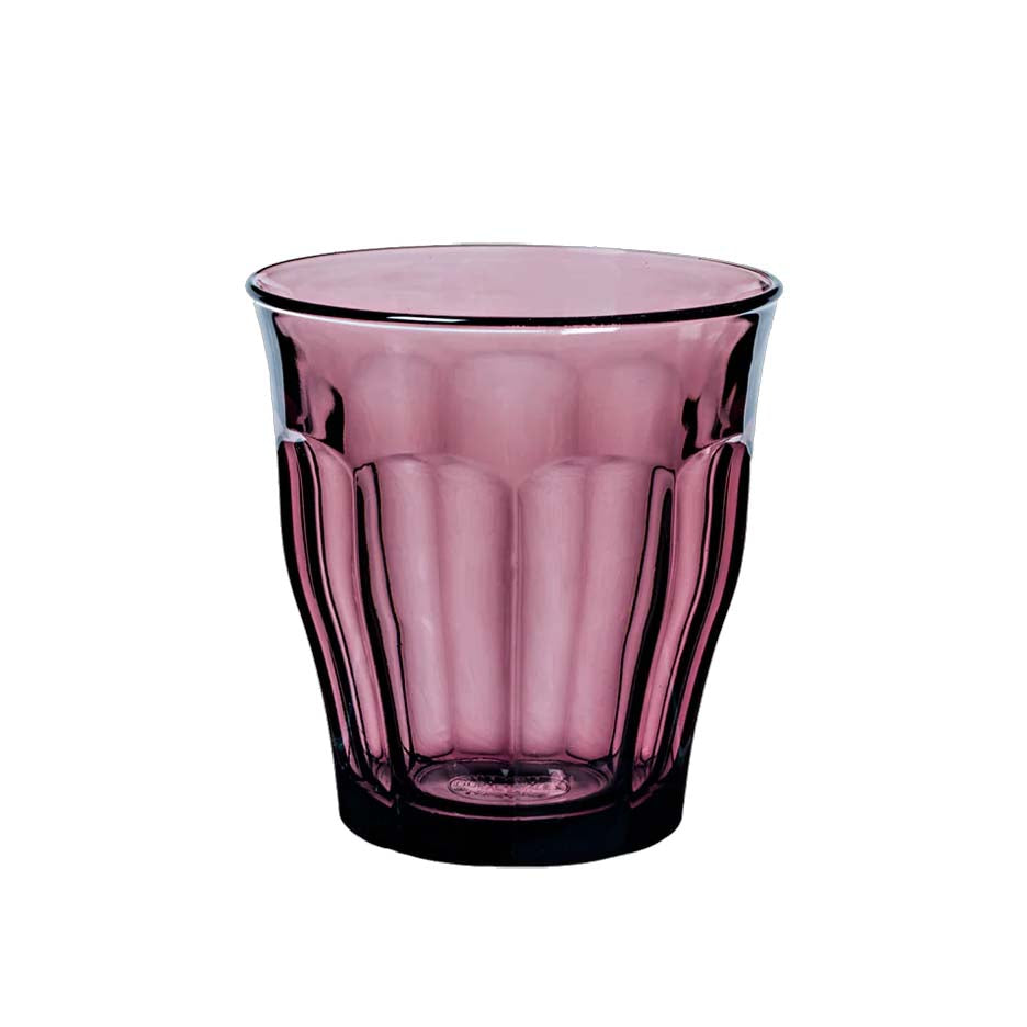 Verre PICARDIE PRUNE - verre de table DURALEX verre trempé teinté dans la amsse