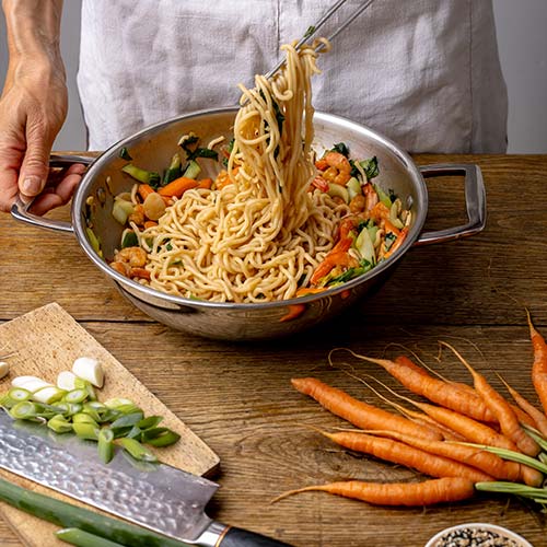 Wok Inox Castel'Pro anses fixes - CRISTEL cuisson et performance