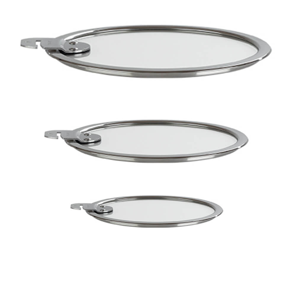 Série de 3 Couvercles STRATE Cristel poignée amovible