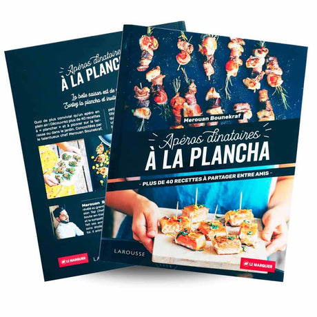 Livre Apéros dînatoires à la plancha LAROUSSE - LE MARQUIER