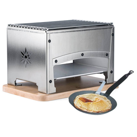 Braséro BBQ de table inox avec Kit Reblochonade - Louis Tellier