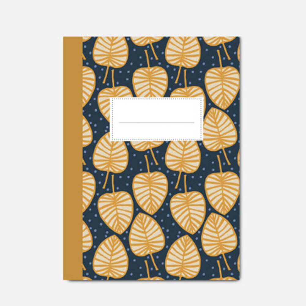 Carnet Motif Feuilles - PASCALE EDITIONS