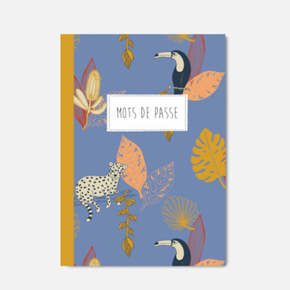 Carnet "Mots de passe" bleu - PASCALE EDITIONS