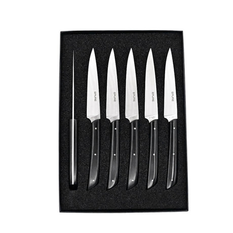 Coffret 6 couteaux Epure Noir - Au Sabot