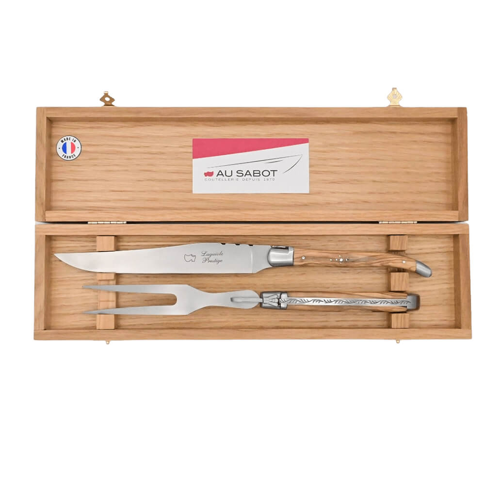 Coffret Service à découper Laguiole Prestige Au Sabot