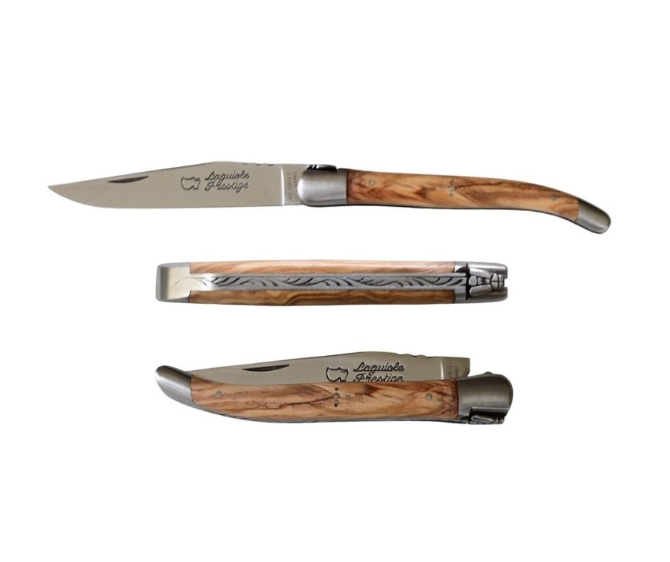 Couteau Pliant Laguiole Manche en Olivier - Au Sabot