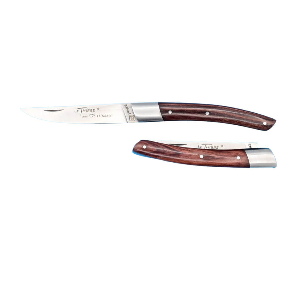Couteau pliant Le Thiers avec Manche Bois de Violette - Au Sabot