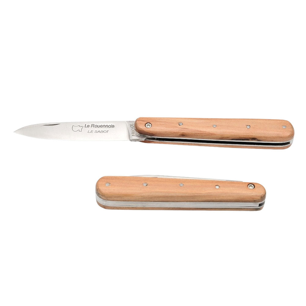 Couteau Pliant Le Rouennais Manche Pommier - Au Sabot