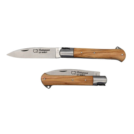 Couteau pliant Yssingeaux Manche en Bois d'Olivier - Au Sabot