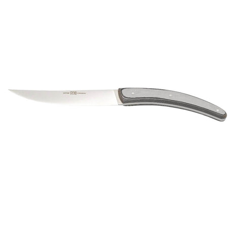 Couteau Styl'Ver Plein Manche Paperstone Gris - GOYON-CHAZEAU