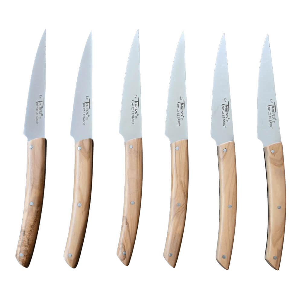 couteaux Le Thiers Manches en bois d'olivier - Au Sabot