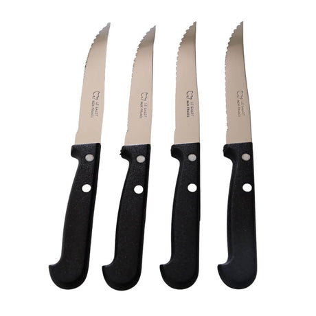 Couteaux à Steak avec Manches Noirs - Au Sabot