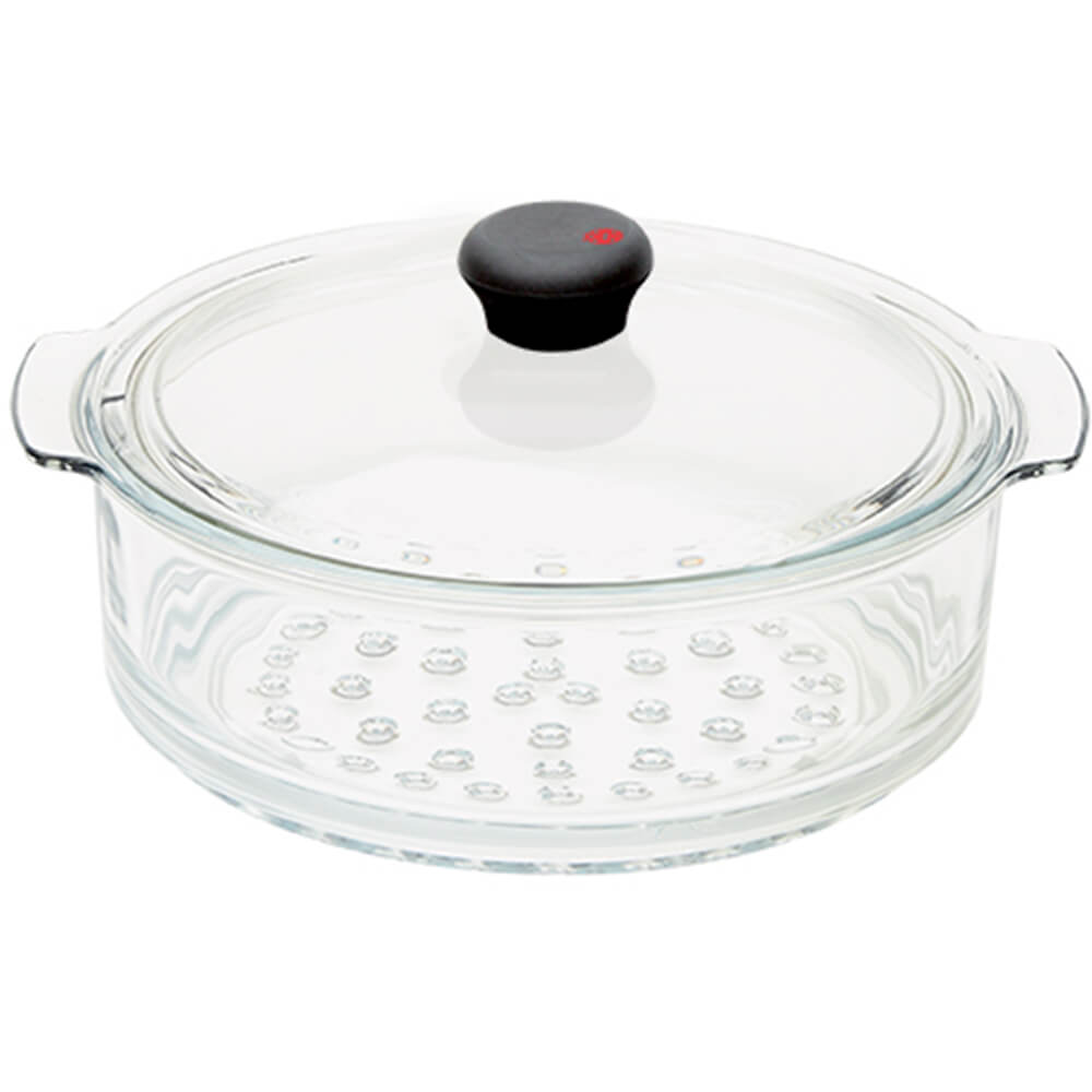 Cuit-vapeur verre Cookway avec couvercle OFFERT - CRISTEL