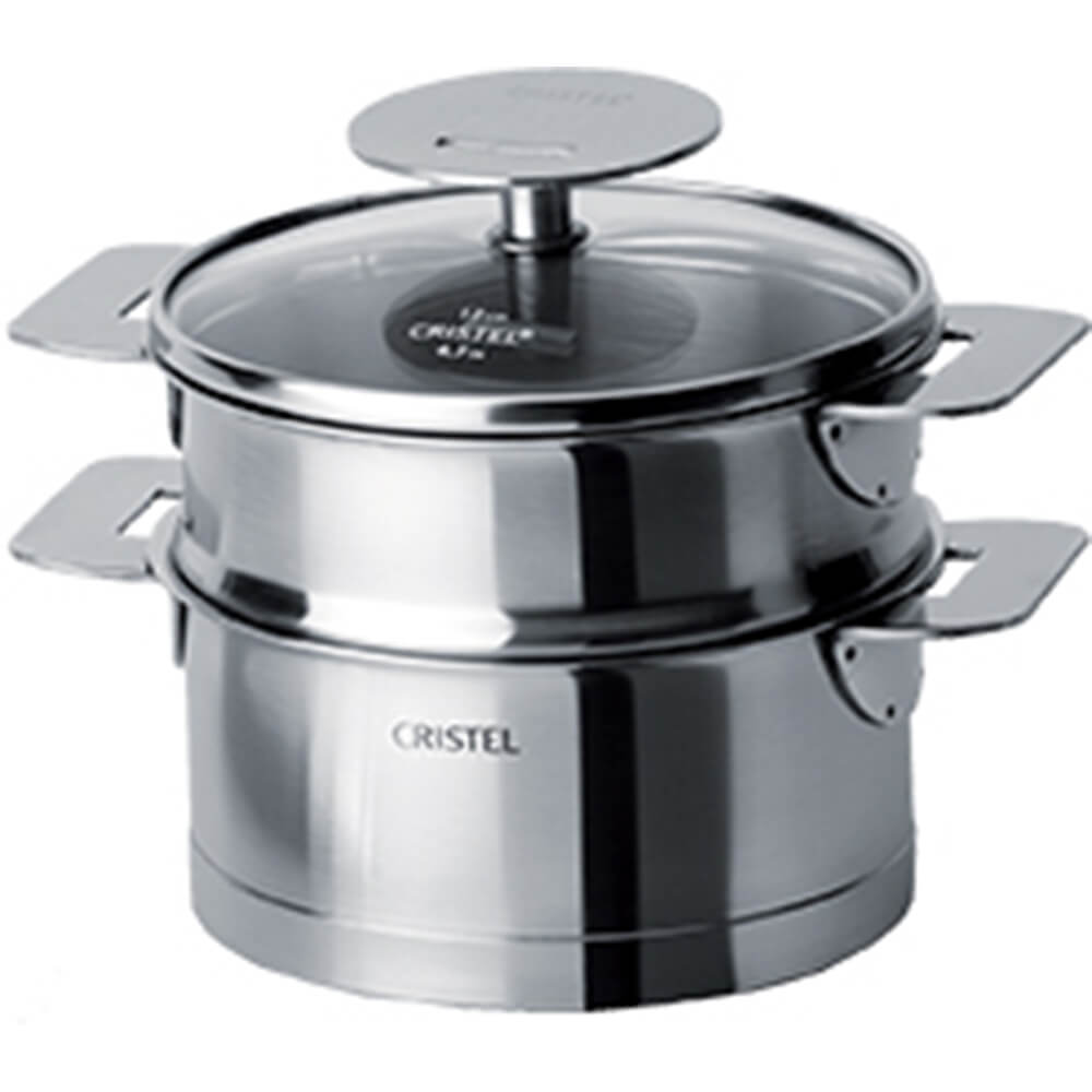 Cuit-Vapeur STRATE Cristel poignée amovible en situation