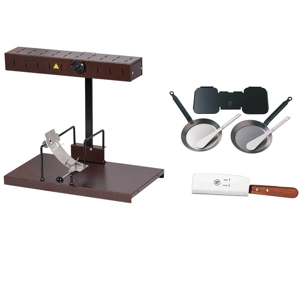 Appareil à Raclette Alpage avec kit reblochonnade et couteau INCLUS - Bron Coucke