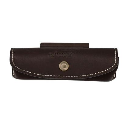 Etui en Cuir Marron Horizontal pour couteau pliant - Au Sabot