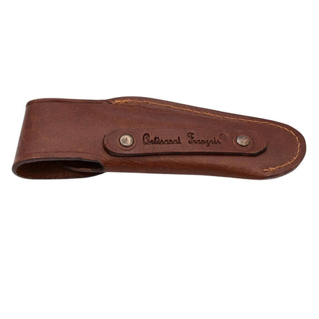 Verso de l'Etui en Cuir pour Couteau Pliant Laguiole Grande Taille - Au Sabot