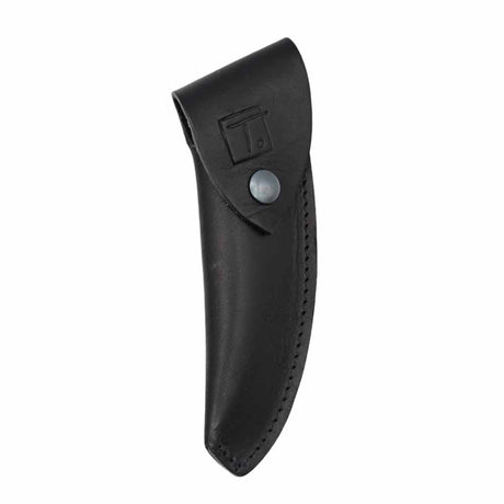 Face de l'étui en Cuir noir pour Couteau Pliant Le Thiers - Au Sabot