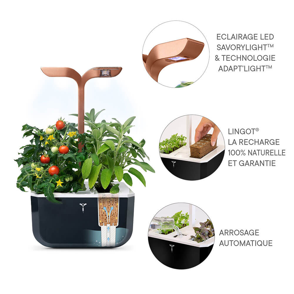 Mode de fonctionnement du Potager d'intérieur Exky Smart Cuivre avec 2 lingots OFFERTS - VERITABLE