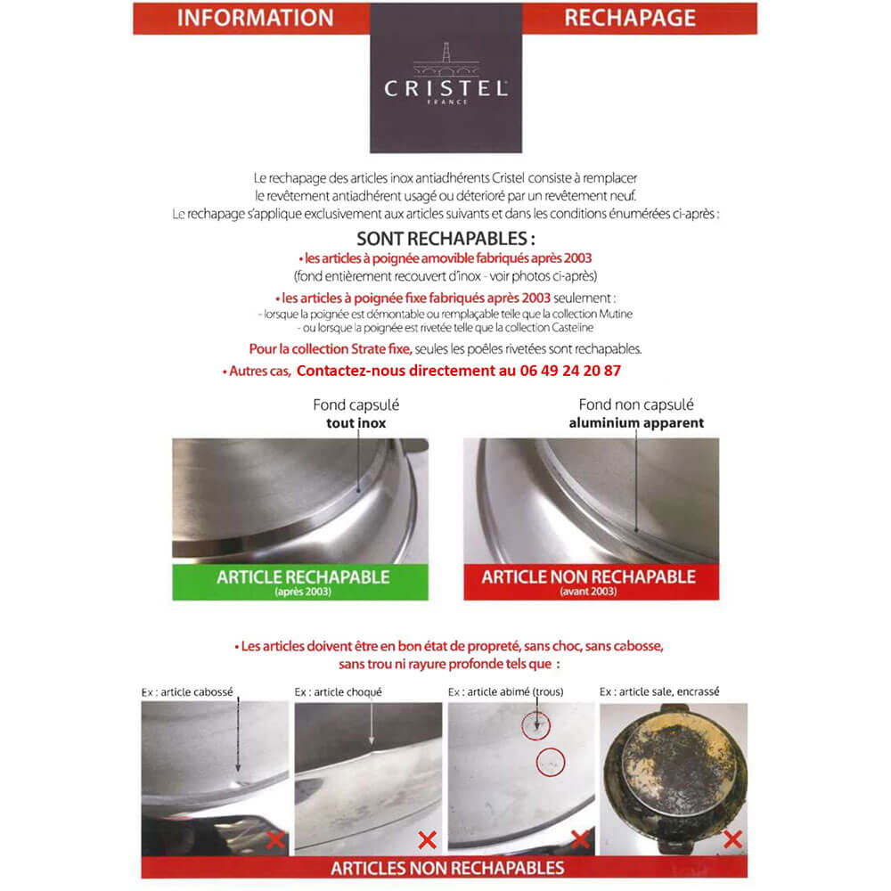 Explicatif Rechapage Sauteuse CRISTEL