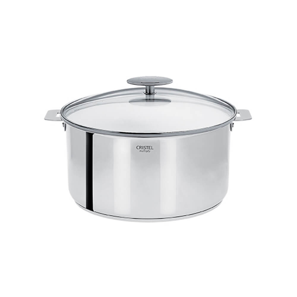 Faitout inox Casteline Cristel poignée amovible avec couvercle