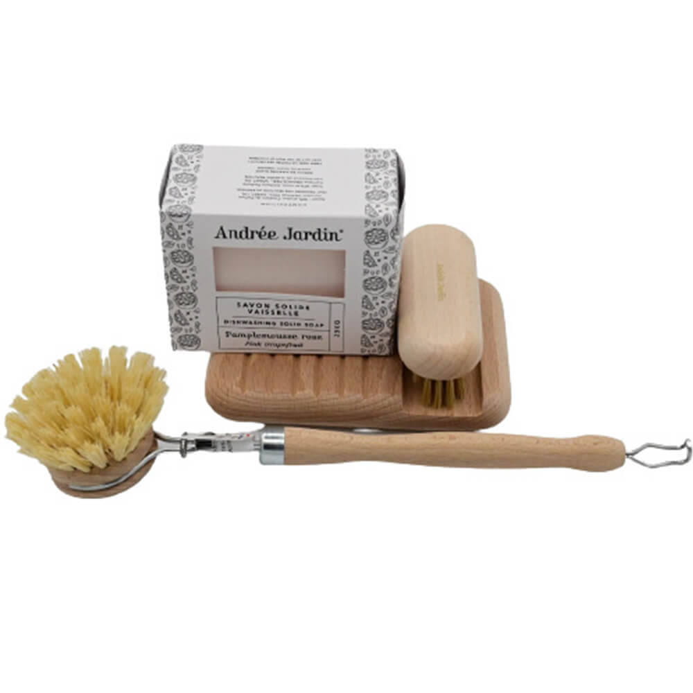 Ensemble Vaisselle pamplemousse rose en Hêtre - ANDREE JARDIN